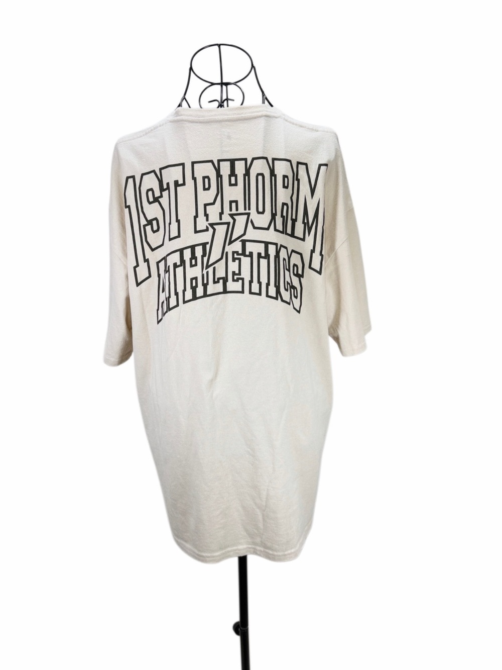 1st Phorm Athletics Heavyweight Oversized Graphic Tee Cream